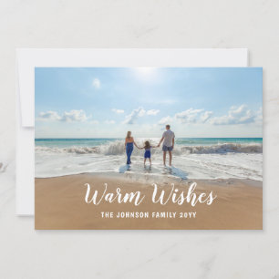 Any Greeting Custom Colour Backer Holiday Photo Card
