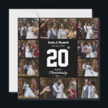 Any Happy Anniversary 10 Photo Collage Card<br><div class="desc">Capture your favourite memory in this product,  engraved with your names and anniversary date. A timeless keepsake that adds warmth and charm to any space—perfect for celebrating love that grows stronger every year.</div>