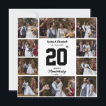 Any Happy Anniversary 10 Photo Collage Card<br><div class="desc">Capture your favourite memory in this product,  engraved with your names and anniversary date. A timeless keepsake that adds warmth and charm to any space—perfect for celebrating love that grows stronger every year.</div>