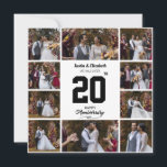 Any Happy Anniversary 10 Photo Collage Card<br><div class="desc">Capture your favourite memory in this product,  engraved with your names and anniversary date. A timeless keepsake that adds warmth and charm to any space—perfect for celebrating love that grows stronger every year.</div>