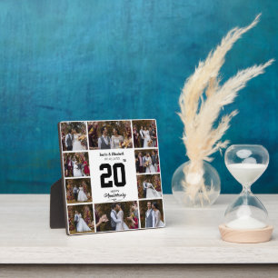 Any Happy Anniversary 10 Photo Collage Plaque