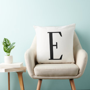 Any Letter Black & White or DIY Colours Cushion