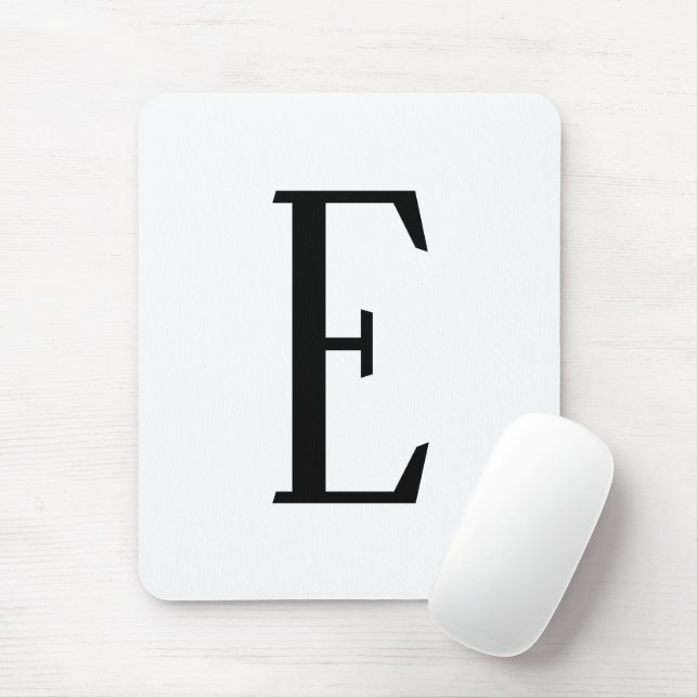Any Letter | Black & White or DIY Colours  Mouse Mat (With Mouse)