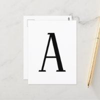 Any Letter | Black & White or DIY Colours