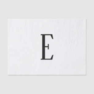 Any Letter   Black & White or DIY Colours  Tissue Paper