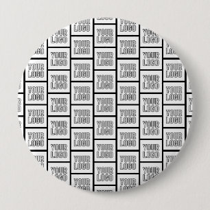 Any Logo or Image Repeating Pattern 10 Cm Round Badge