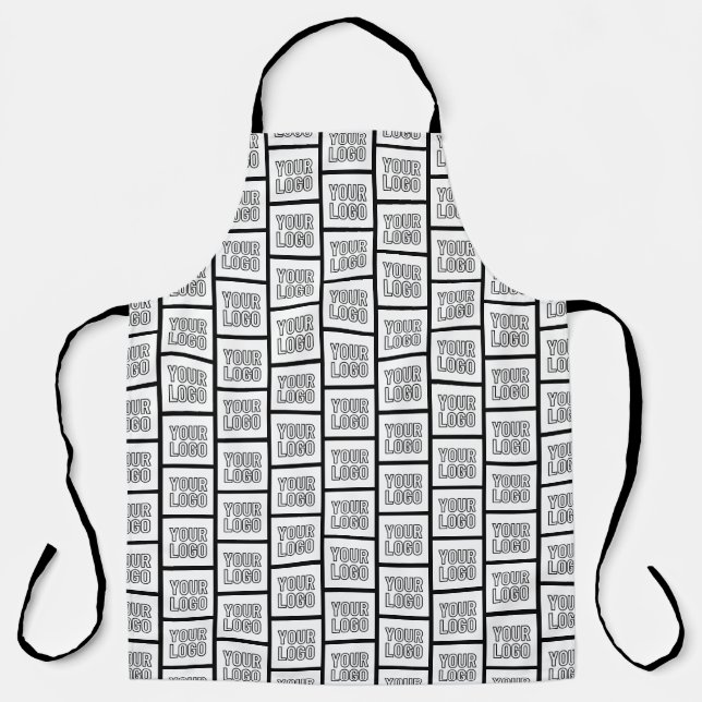 Any Logo or Image Repeating Pattern Apron (Front)