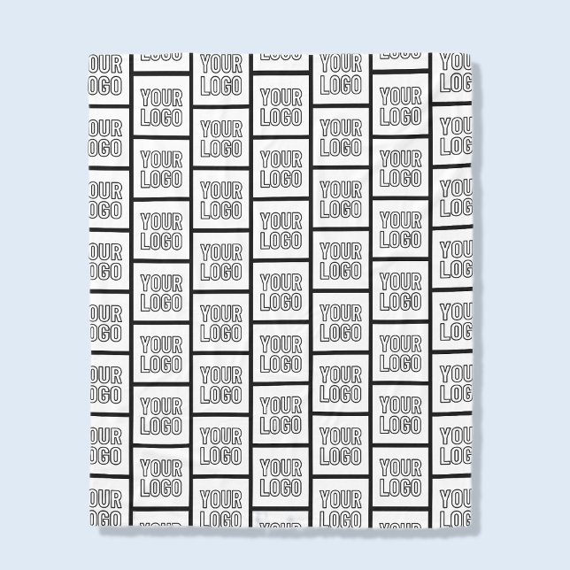 Any Logo or Image Repeating Pattern Fleece Blanket (Creator Uploaded)