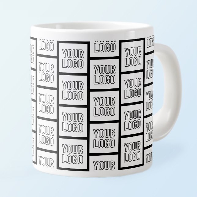 Any Logo or Image Repeating Pattern Large Coffee Mug (Creator Uploaded)
