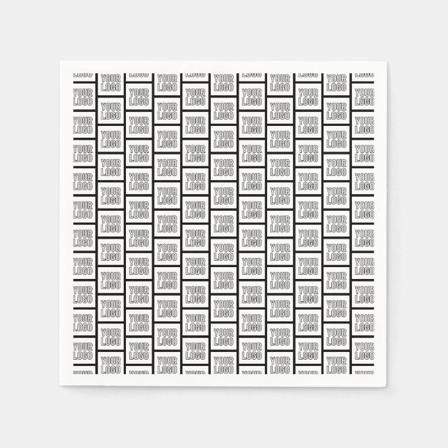 Any Logo or Image Repeating Pattern Napkin (Front)