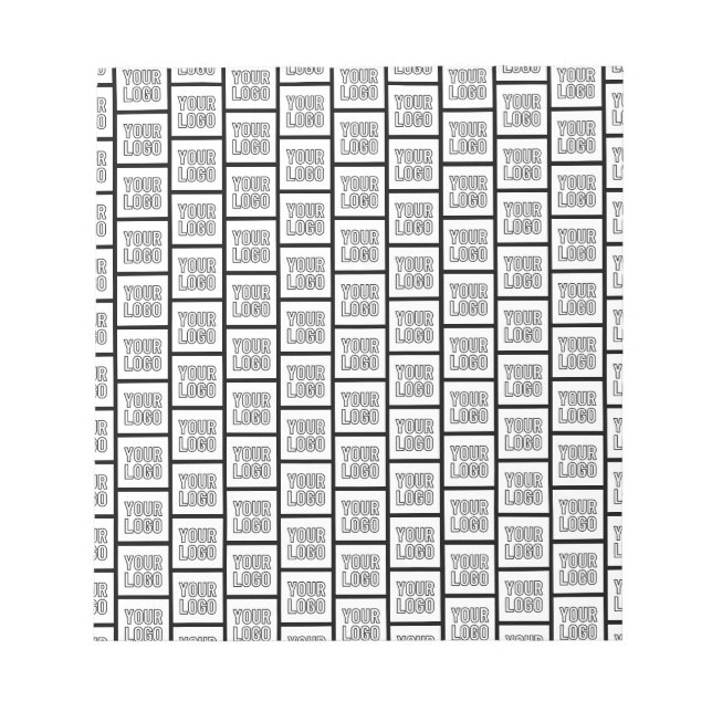 Any Logo or Image Repeating Pattern Notepad (Front)