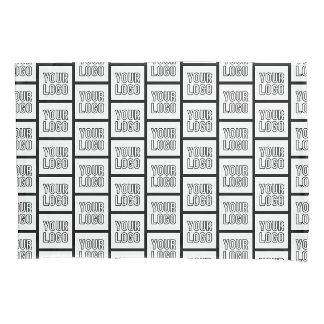 Any Logo or Image Repeating Pattern Pillowcase (Front)