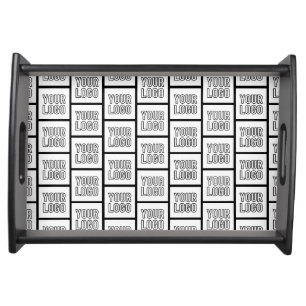 Any Logo or Image Repeating Pattern Serving Tray