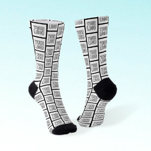 Any Logo or Image Repeating Pattern Socks