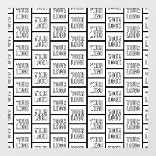 Any Logo or Image Repeating Pattern Window Cling