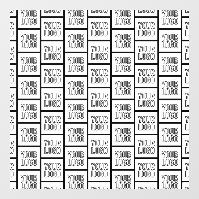 Any Logo or Image Repeating Pattern Window Cling (Sheet)