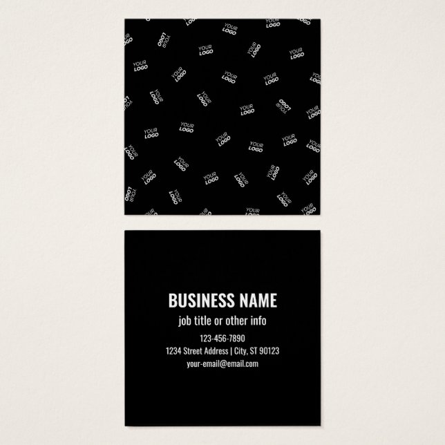 Any Logo or Uploaded Image | Scattered Pattern  (Front & Back)