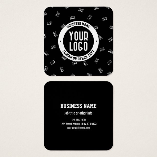 Any Logo or Uploaded Image | Scattered Pattern  (Front & Back)