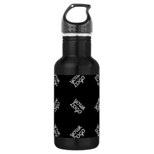 Any Logo or Uploaded Image Scattered Pattern 532 Ml Water Bottle