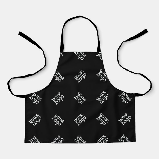 Any Logo or Uploaded Image | Scattered Pattern  Apron (Front)