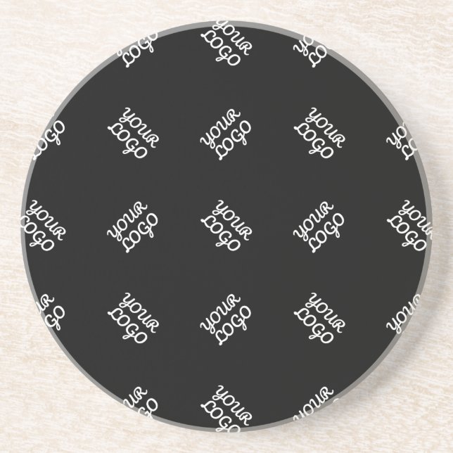 Any Logo or Uploaded Image | Scattered Pattern  Coaster (Front)