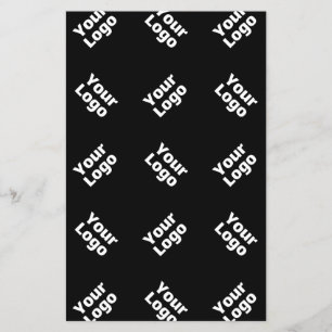 Any Logo or Uploaded Image   Scattered Pattern  Flyer