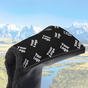 Any Logo or Uploaded Image   Scattered Pattern  Golf Head Cover