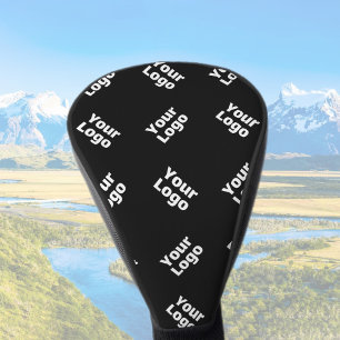 Any Logo or Uploaded Image   Scattered Pattern  Golf Head Cover