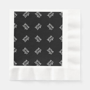 Any Logo or Uploaded Image Scattered Pattern Napkin