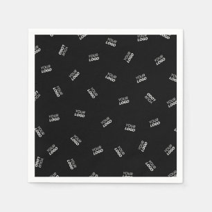 Any Logo or Uploaded Image Scattered Pattern Napkin