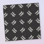 Any Logo or Uploaded Image | Scattered Pattern  Scarf<br><div class="desc">Replace with your business logo or any other image and edit as you like.</div>