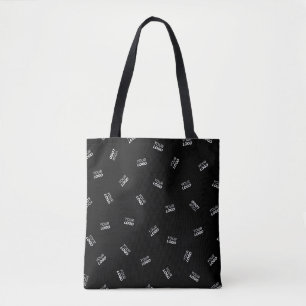 Any Logo or Uploaded Image   Scattered Pattern  Tote Bag
