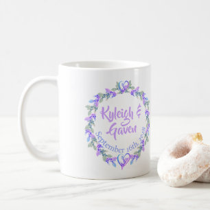Any Name Anniversary Floral Gift Mug