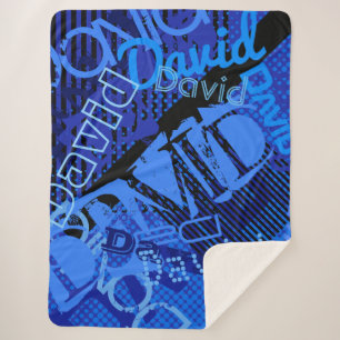 Any Name Customisable Creative Sherpa Blanket