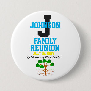 Any Name Family Reunion with Any Date - 7.5 Cm Round Badge