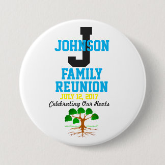 Any Name Family Reunion with Any Date - 7.5 Cm Round Badge