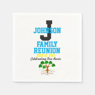 Any Name Family Reunion with Any Date - Napkin
