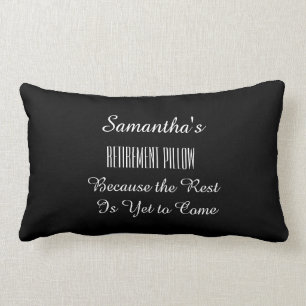 Any Name Funny Retirement - Lumbar Cushion