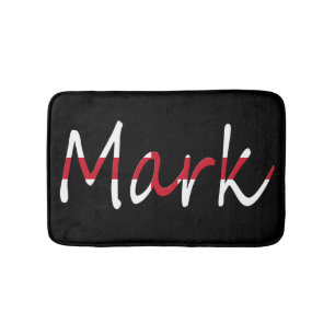 Any Name overlaid on England Flag bmcn Bath Mat