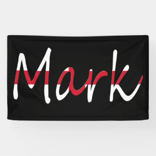 Any Name overlaid on England Flag bnrt Banner