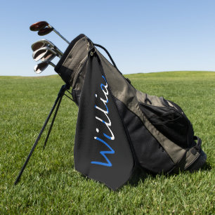 Any Name overlaid on Scottish Flag gtcnt Golf Towel