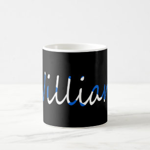 Any Name overlaid on Scottish Flag mugcnt Coffee Mug