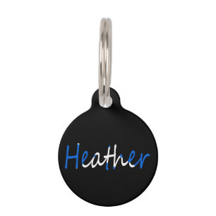 Any Name overlaid on Scottish Flag ptcn Pet Tag