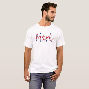 Any Name overlaid on Union Jack Mens cn T-Shirt