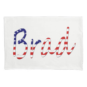 Any Name overlaid on USA Flag pccnt Pillowcase