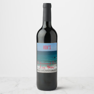 Any Name Retirement Fine Wine Celebration Event - Label