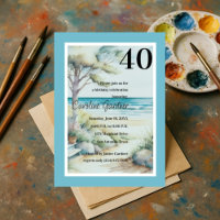 Any Number Birthday Blue Water Lake Ocean