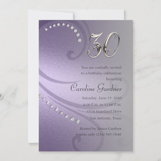 Any Number Birthday Invitation (Front)
