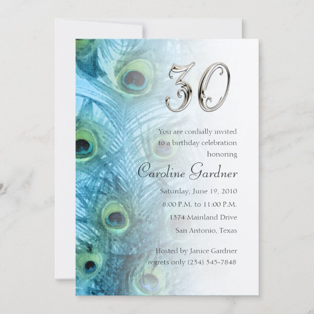 Any Number Birthday Invitation (Front)