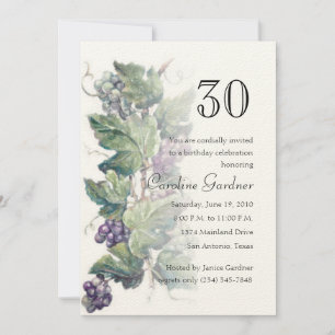 Any Number Birthday Invitation Grapevine